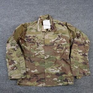 USGI Camo Military Jacket Mens XS Short Green Combat Pockets Insect Guard
